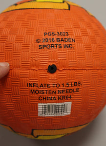 Vintage 2016 Baden Rubber 4.5 Inch Halloween Jack-O-Lantern Pumpkin Ball