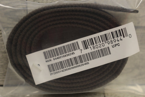 US Military Cotton Webbing Trouser Belt with Black Tip - 48