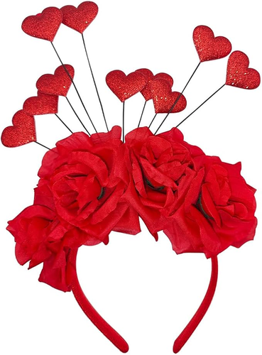Valentine's Day Heart Flower Headband - Party Holiday Love - New