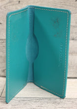 Load image into Gallery viewer, Baekgaard Slim Leather Business Card Case Holder - Teal - Used