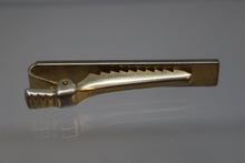 Load image into Gallery viewer, Anson Tie Clip /Bar - Red rhinestone - Sun burst etched design - Used