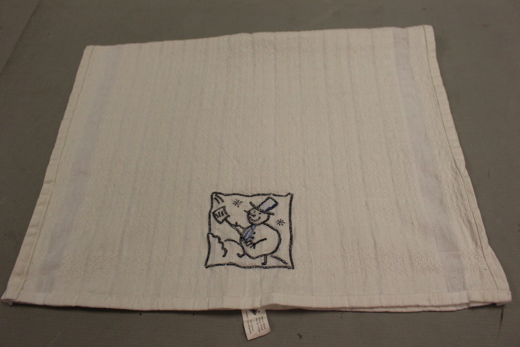 RITZ Christmas Shoveling Stick SnowmanTowel - Used (#2)