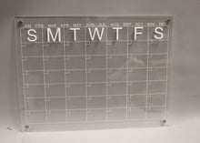 Load image into Gallery viewer, Clear Acrylic Dry Erase Magnetic Weekly Planner - 15 3/4&quot; x 12&quot; - Used