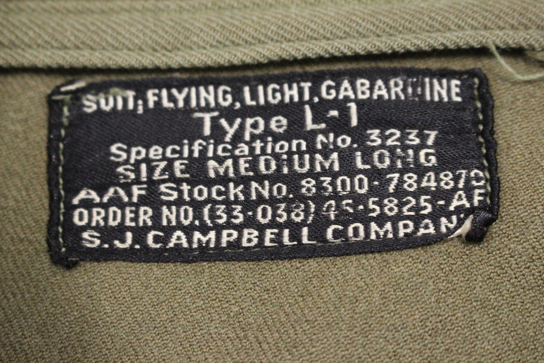 USAAF Flying Light Gabardine Suit - Type L-1 - Choose Size - Used