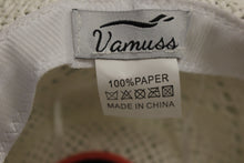 Load image into Gallery viewer, Vamuss Women’s Cowboy Hat With Beaded Trim - White - Boho Hip - Used