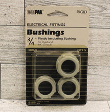 Load image into Gallery viewer, GAMPAK 3/4" Plastic Insulating Bushing - 18060 - Pack of 5 - New