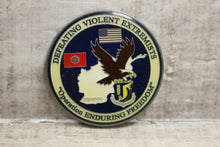 Load image into Gallery viewer, Defeating Violent Extremists Operation Enduring Freedom Challenge Coin -Used