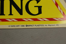 Load image into Gallery viewer, 1996 Impact Plastics Reindeer Crossing Traffic Sign Yard Art - Christmas Holiday