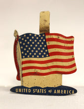 Load image into Gallery viewer, Vintage United States of America "I Pledge Allegiance" Tin Tab Foldover - Used