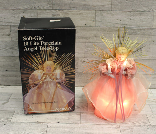 Soft-Glo 10 Lite Porcelain Angel Tree Top - Used