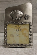 Load image into Gallery viewer, RAJ Metal 3" x 3" Picture Frame - Pewter and Silvertone - Used