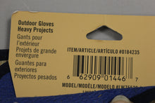 Load image into Gallery viewer, Blue Hawk Large Male Polyester Leather Palm Work Gloves - #0184235 - New
