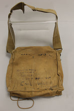 Load image into Gallery viewer, WWI US Army M1917 SBR Gas Mask Carry Bag with Name - Used
