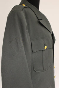 US Army Class As Men's Green Dress Coat Jacket - 39L - NSN 8405-00-965-1621
