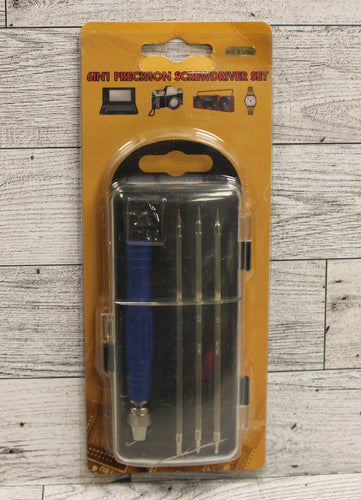 6 in 1 Precision Screwdriver Set with Case - New