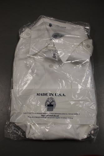 US Army Dress White Shirt - 8405-01-597-9774 - Size: 19 x 34/35 Classic - New!