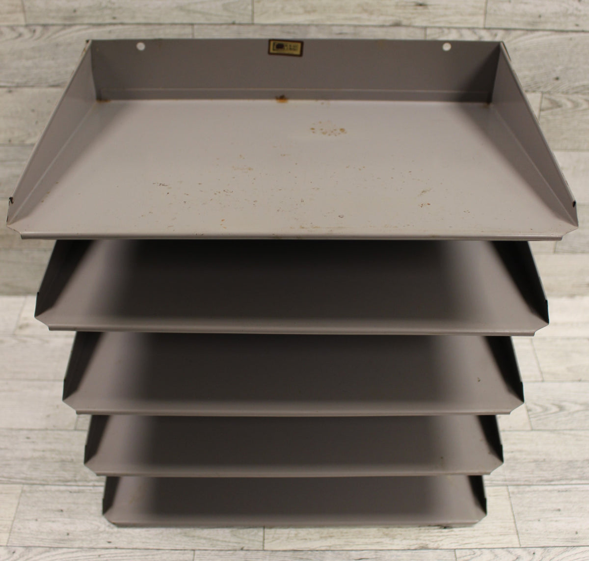 One Tray Flash Flash Filing 5 Tier Tray Heavy Duty Filing Tray - Gray - Used ...
