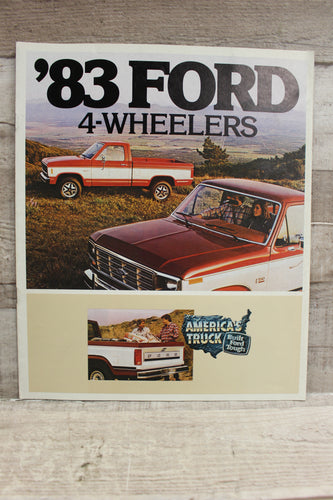 Vintage 1983 Ford Four-Wheelers Brochure Catalog -Used