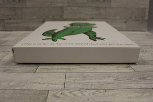 Dinosaur T-Rex “I Love You This Much” Canvas Wall Art -11" x 14" - Used