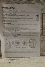 Load image into Gallery viewer, Waterdrop Pre-Sediment Replacement Filter - WD-TSPP - New
