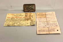 Load image into Gallery viewer, 1946 State of Ohio Female Fishing License + Metal Badge Pin Holder Vintage Frame