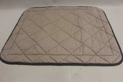 Set of 2 Quilted Heavyweight Gray Pillow Sham - Standard - Used