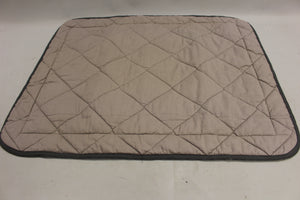 Set of 2 Quilted Heavyweight Gray Pillow Sham - Standard - Used