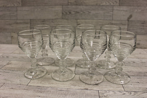 Set of 8 Bryce Cocktail Stemware Georgian Pattern - #575 - Used