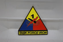 Load image into Gallery viewer, US Army 1st Armored Division Task Force Iron Challenge Coin -Used