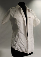 Load image into Gallery viewer, US Navy Woman&#39;s White Short Sleeve Tuck In Shirt - Bust 32/Neck 13 - Used