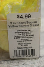 Load image into Gallery viewer, Easter Foam/Sequin Yellow Bunny Set - New