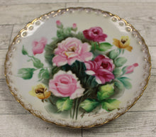 Load image into Gallery viewer, Vintage Gold Trim A. Tuboi Hand Painted Floral Plate -Signed - Used