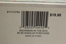 Load image into Gallery viewer, 2003 Hallmark Pop! Goes the Snowman Jack-In-The- Box Keepsake Ornament - Used