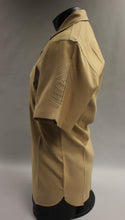 Load image into Gallery viewer, Creighton Marine Khaki Short Sleeve Button Up Shirt - Large (16-16.5) - Used
