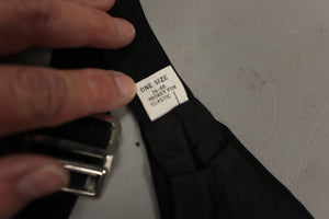 Formal Dress Solid Black Cummerbund - One Size (26-48") - Used