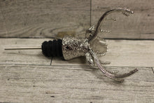 Load image into Gallery viewer, Jagermeister Genuine Silver Tone Stag Deer Wine Bottle Topper - Used