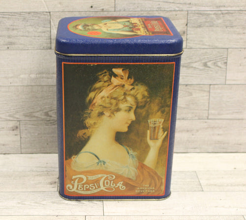 Vintage 1970's Victorian Pepsi Tin - 9' x 6