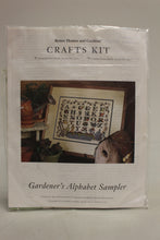 Load image into Gallery viewer, Better Homes &amp; Gardens Gardener's Alphabet Sampler Cross Stitch Kit - New