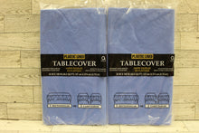 Load image into Gallery viewer, Plastic Lined Tablecover - Blue - 54&quot; x 108&quot; - Set of 2 - New