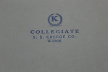 Load image into Gallery viewer, Collegiate S.S. Kresge Co 3 Ring Binder - W-5938 - Blue - Used