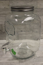 Load image into Gallery viewer, Yorkshire Glassware 1 Gallon Beverage or Sun Tea Dispenser - Metal Lid - New