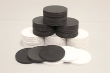 Load image into Gallery viewer, Connect Four Backyard Game Pieces - Wood - Set of 42 - Black and White - New