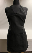 Load image into Gallery viewer, Fame Fabrics Adjustable V Neck Black Apron - F23 - Used