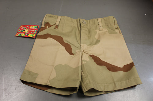 JR GI Tri Color Desert Camo Childrens Shorts, Size: X Small, New