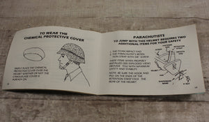 US Army Natick This is your Ballistic Helmet Booklet