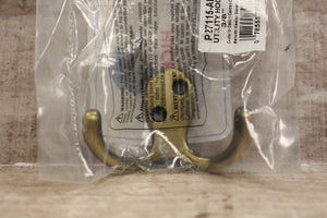 Hickory Hardware P27115-AB Antique Brass Robe Hook 2" Hook -New