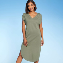 Load image into Gallery viewer, Kona Sol Women&#39;s V-Neck Maxi Cover Up Dress - Sage Green - Medium (8-10) - New