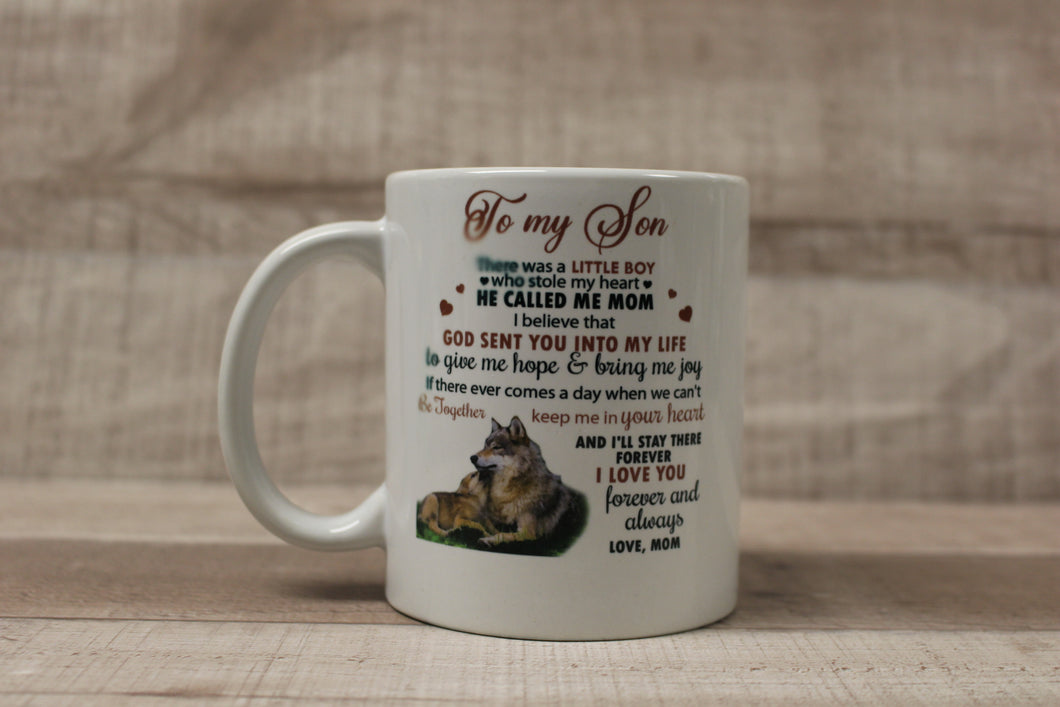 To My Son There Was A Little Boy Who Stole My Heart Mom Coffee Mug Cup -New