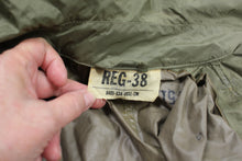 Load image into Gallery viewer, Vintage US Military Man&#39;s Nylon Rubber Coated Raincoat - 38 Regular - 8405-634-4932 - Used