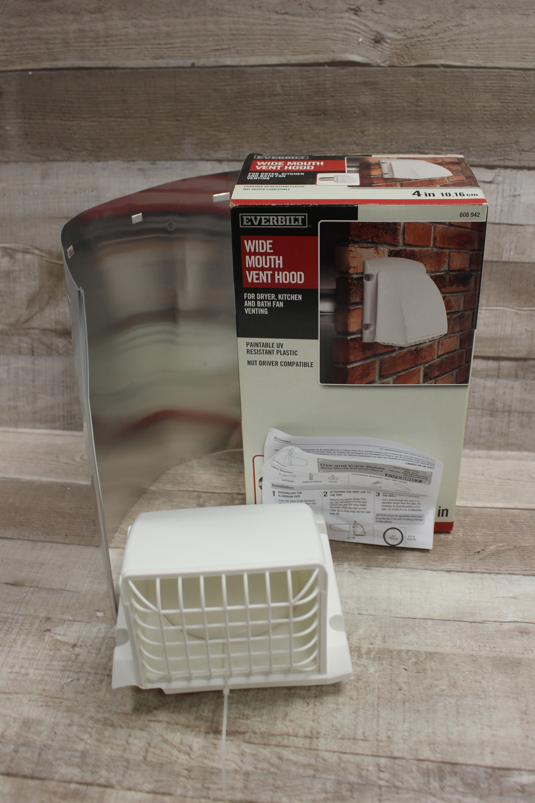 Everbilt Wide Mouth Vent Hood For Dryer and Bathroom Vent -New